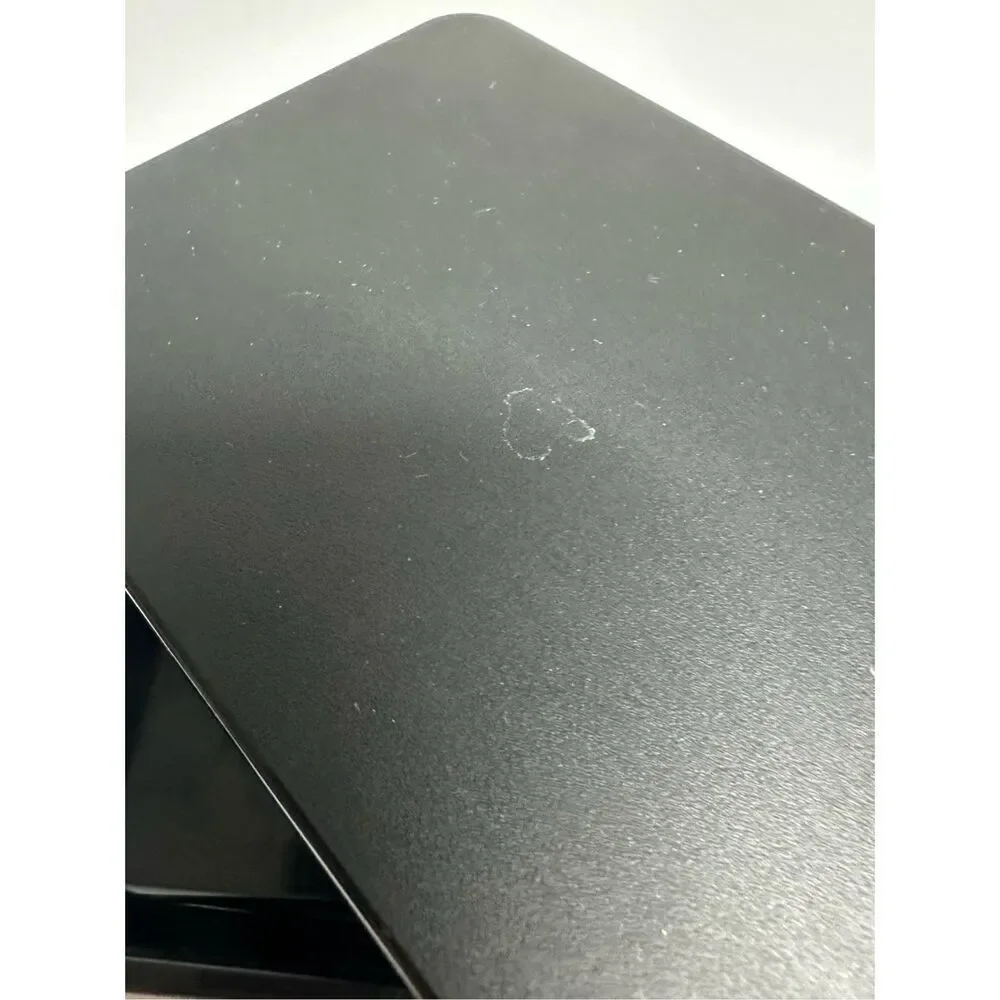 Vintage Black Tin Box Solid Plastic 7,75” x4,5” Made in USA
